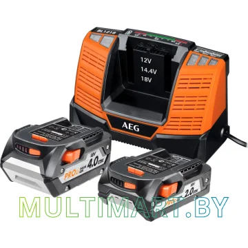 Аккумулятор с зарядным устройством AEG Powertools SETLL18X02BL2 (4932459176)